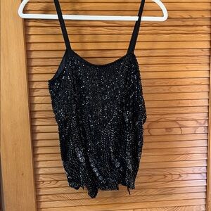Glamorous Black Sequin Camisole